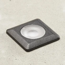 Fumagalli Innbyggingslampe Teresa kantet svart/frost 3000 K| Kommersiell Utebelysning|Led-Utendørs