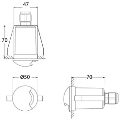 Fumagalli Innbyggingslampe Teresa 1L svart/frost 3 000 K| Kommersiell Utebelysning|Led-Utendørs