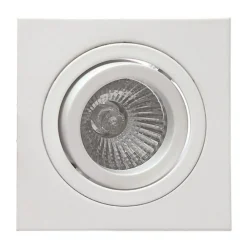 Mantra Iluminación Innfellingslampe Básico, kantet, matt hvit| Downlights|Spotter I Tak