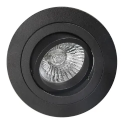 Mantra Iluminación Innfellingslampe Básico, rund, matt svart