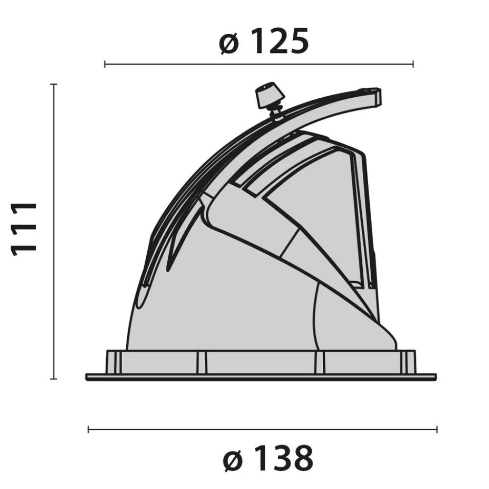 Performance in Lighting Innfellingslampe EB433 LED, hvit 4 000 K Sale