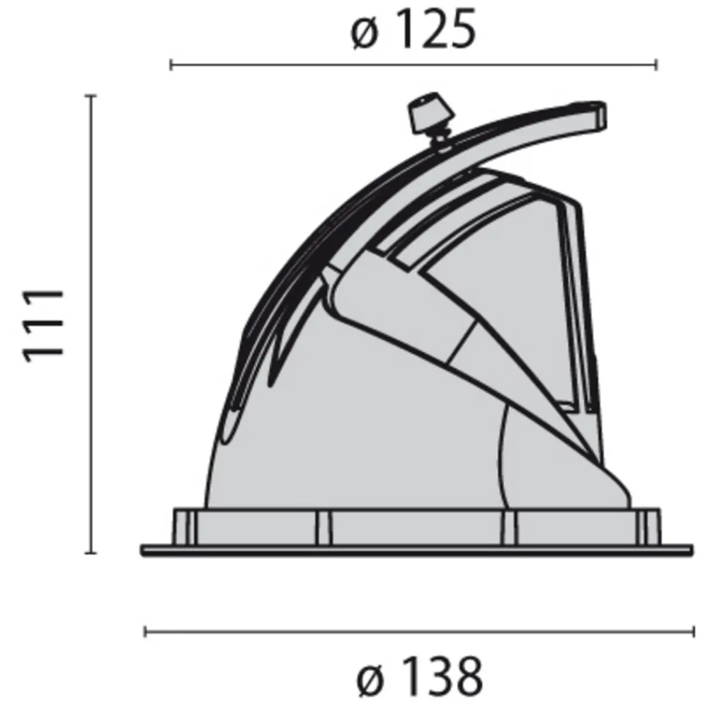 Performance in Lighting Innfellingslampe EB433 LED, hvit 4 000 K Sale