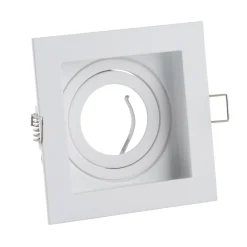 Searchlight Innfellingslampe Grid One, hvit, 10 x 10 cm, aluminium, GU10| Downlights