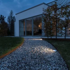 Konstsmide Innfelt LED lampe Detlef for bakke og vegg, IP65| Utespotter