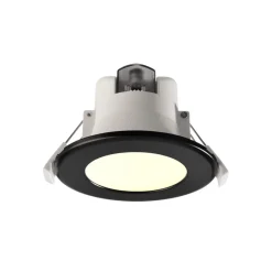 Deko-Light Innfelt LED-taklampe Acrux, Ø 9 cm, svart, CCT| Downlights