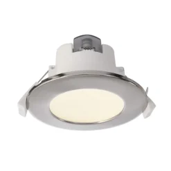 Deko-Light Innfelt LED-taklampe Acrux, Ø 10 cm, sølvmatt, CCT Hot