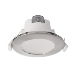 Deko-Light Innfelt LED-taklampe Acrux, Ø 10 cm, sølvmatt, CCT Hot