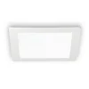 Ideallux Innfelt LED-taklampe Groove firkantet 16,8x16,8 cm New