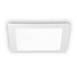 Ideallux Innfelt LED-taklampe Groove firkantet 16,8x16,8 cm New