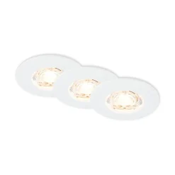Briloner Innfelt LED-takspot Kulana Mini IP44 3stk hvit Clearance
