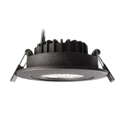 Deko-Light Innfelt taklampe Dione, IP44, svart, dimbar til varm Clearance