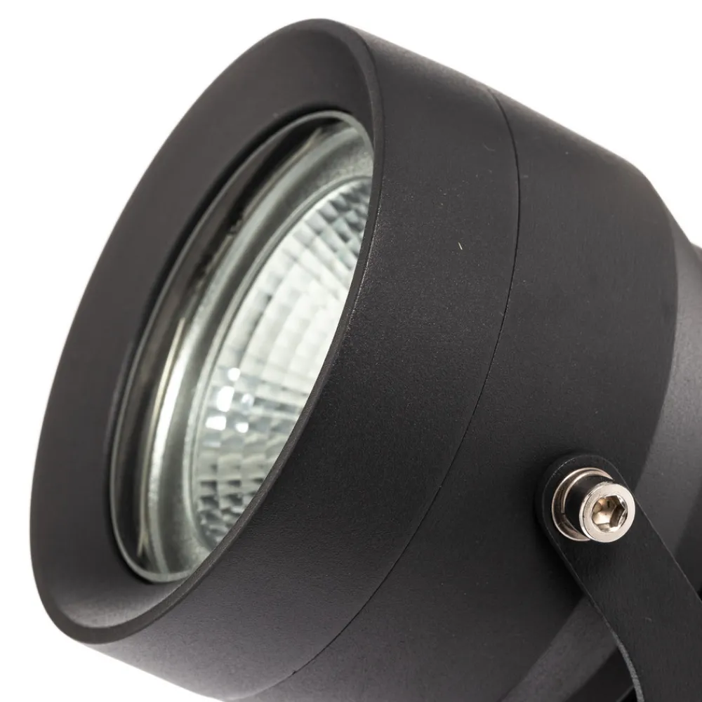 Lucande Irina utendørs LED-spot, sett med 3 stk, jordspyd, støpsel, grå Online