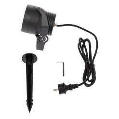 Lucande Irina utendørs LED-spot, sett med 3 stk, jordspyd, støpsel, grå Online