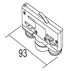 Ivela adapter, 3-faset, 220-240 V, 10 kg, svart Hot