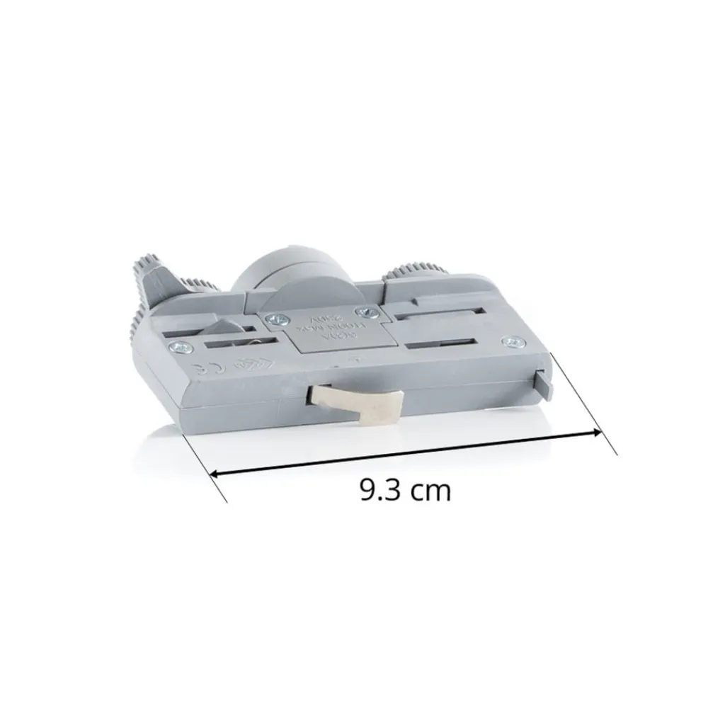 Ivela adapter, 3-faset, 220-240 V, 10 kg, sølv| Skinnesystem