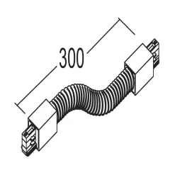 Ivela fleksi-kontakt, 3-faset system, LKM, hvit| Skinnesystem