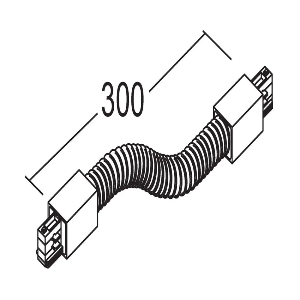 Ivela fleksi-kontakt, 3-faset system, LKM, hvit| Skinnesystem