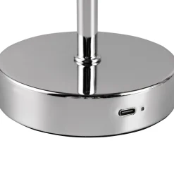 Reality Leuchten Jeff LED-bordlampe, kromfarget, høyde 30 cm, metall Sale