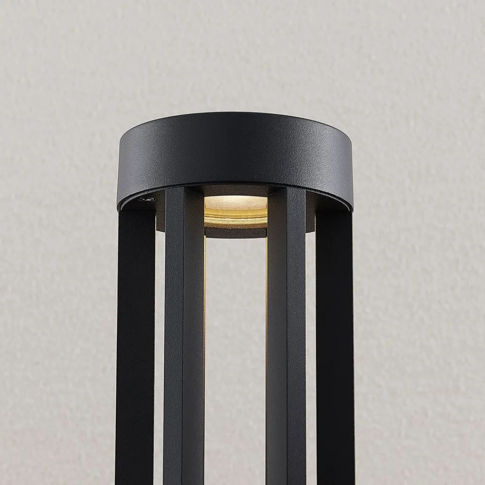 Lindby Jordis LED-gatelampe i mørkegrått| Kommersiell Utebelysning|Led-Utendørs