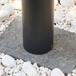 Lindby Jordis LED-gatelampe i mørkegrått| Kommersiell Utebelysning|Led-Utendørs