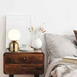 Globo Julsy oppladbar LED-bordlampe, messingfarget, høyde 21 cm, CCT Outlet