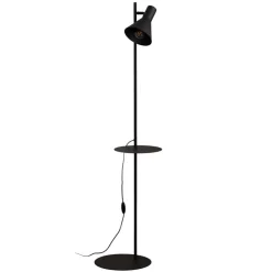 TK Lighting Jump gulvlampe, svart, justerbar, hylle Sale