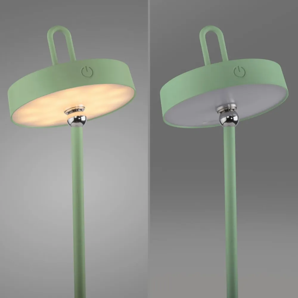 JUST LIGHT. GmbH JUST LIGHT. Amag LED-bordlampe, grønn, jern, IP44| Dekorasjonsbelysning|Bordlamper