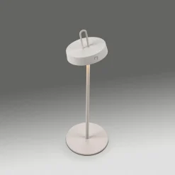 JUST LIGHT. Amag LED-bordlampe, hvit, jern, IP44| Dekorasjonsbelysning|Terrassebelysning