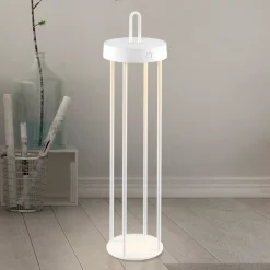 JUST LIGHT. GmbH JUST LIGHT. Anselm LED-bordlampe, hvit, 50 cm, jern| Terrassebelysning