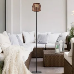 JUST LIGHT. GmbH JUST LIGHT. Askia LED-gulvlampe, rotting, IP54, berøringsdim| Terrassebelysning