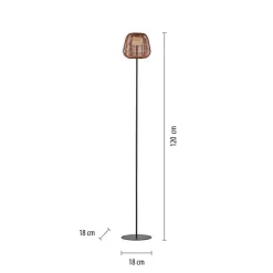 JUST LIGHT. GmbH JUST LIGHT. Askia LED-gulvlampe, rotting, IP54, berøringsdim| Terrassebelysning