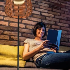 JUST LIGHT. GmbH JUST LIGHT. Askia LED-gulvlampe, rotting, IP54, berøringsdim| Terrassebelysning