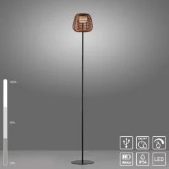 JUST LIGHT. GmbH JUST LIGHT. Askia LED-gulvlampe, rotting, IP54, berøringsdim| Terrassebelysning