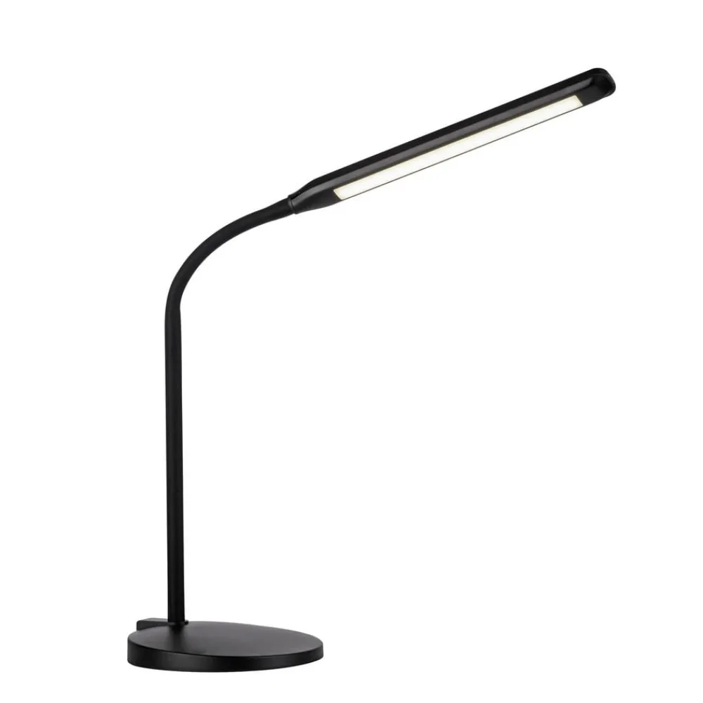 JUST LIGHT. GmbH JUST LIGHT. Elly LED-bordlampe, ABS, CCT, dimbar, svart| Kontorbelysning