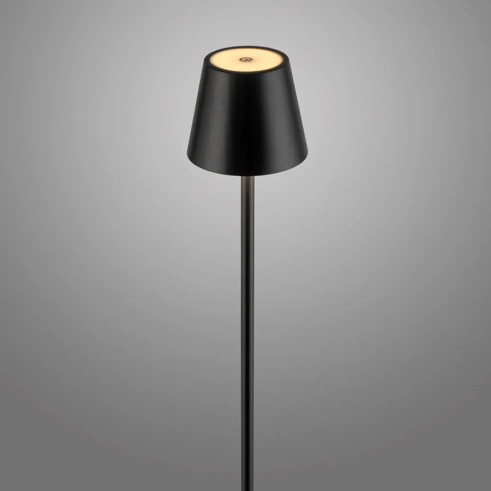 JUST LIGHT. GmbH JUST LIGHT. Euria LED-gulvlampe, svart, jern, IP54 Hot