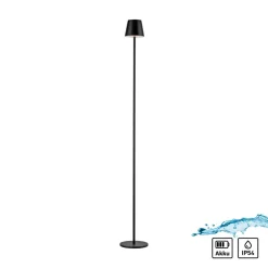 JUST LIGHT. GmbH JUST LIGHT. Euria LED-gulvlampe, svart, jern, IP54 Hot