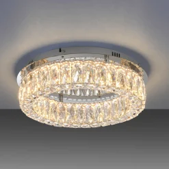 JUST LIGHT. GmbH JUST LIGHT. Kulunka taklampe, jern, krystallglass Clearance