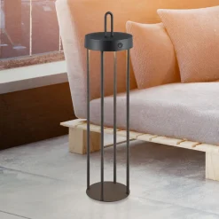 JUST LIGHT. GmbH JUST LIGHT. LED-bordlampe Anselm svart 50 cm jern| Terrassebelysning