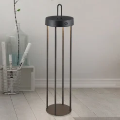 JUST LIGHT. GmbH JUST LIGHT. LED-bordlampe Anselm svart 50 cm jern| Terrassebelysning