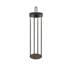 JUST LIGHT. GmbH JUST LIGHT. LED-bordlampe Anselm svart 50 cm jern| Terrassebelysning