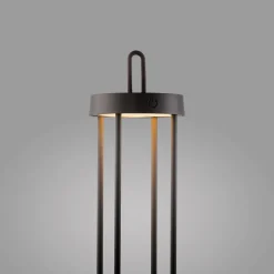 JUST LIGHT. GmbH JUST LIGHT. LED-bordlampe Anselm svart 50 cm jern| Terrassebelysning