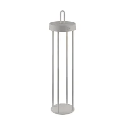 JUST LIGHT. LED-bordlampe Anselm gråbeige 50 cm jern Clearance