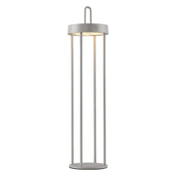 JUST LIGHT. LED-bordlampe Anselm gråbeige 50 cm jern Clearance