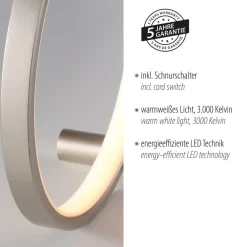 JUST LIGHT. GmbH JUST LIGHT. LED-bordlampe Mini Ritus, Ø 25 cm, jern| Bordlamper