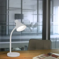 JUST LIGHT. GmbH JUST LIGHT. LED-bordlampe Pixie, plast, hvit| Kontorbelysning