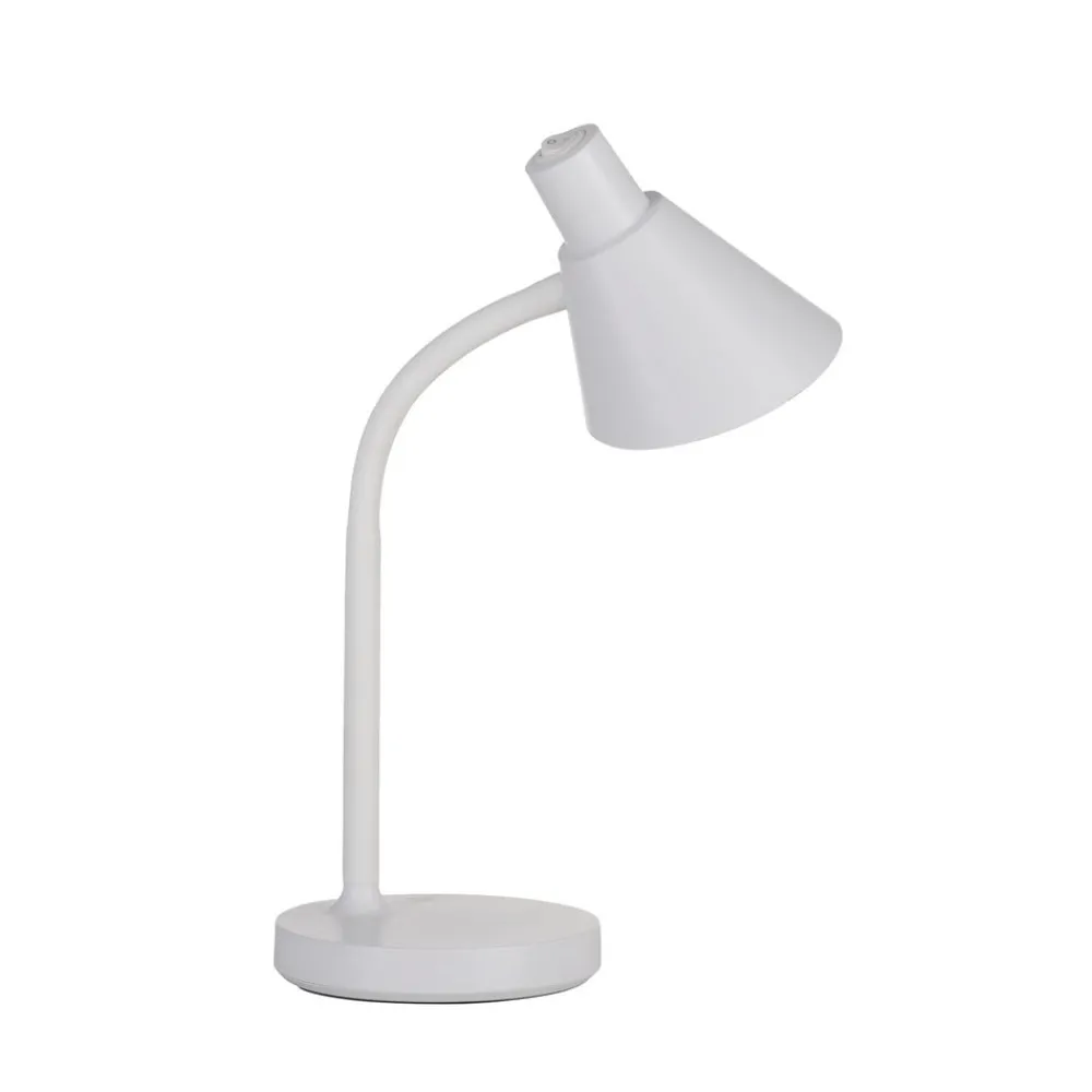 JUST LIGHT. GmbH JUST LIGHT. LED-bordlampe Pixie, plast, hvit| Kontorbelysning