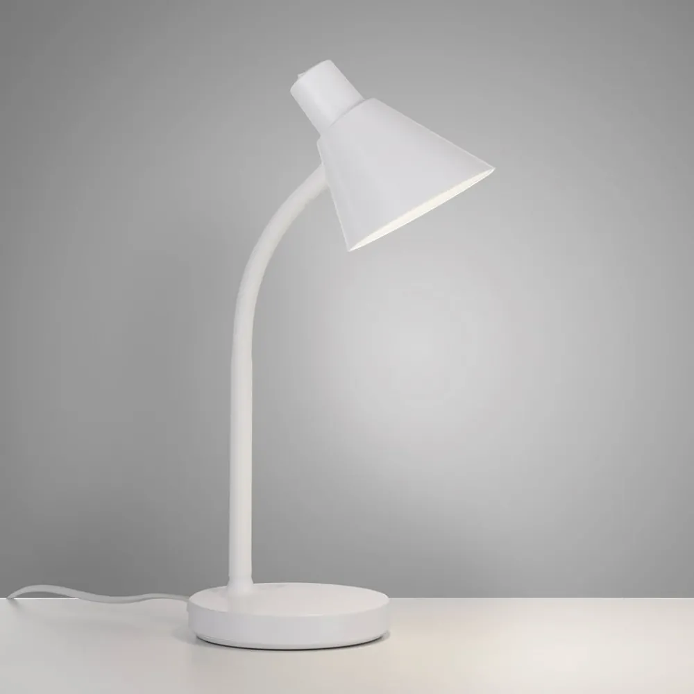 JUST LIGHT. GmbH JUST LIGHT. LED-bordlampe Pixie, plast, hvit| Kontorbelysning