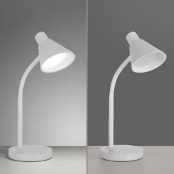 JUST LIGHT. GmbH JUST LIGHT. LED-bordlampe Pixie, plast, hvit| Kontorbelysning