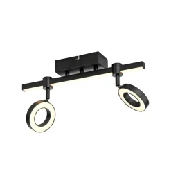 JUST LIGHT. GmbH JUST LIGHT. Taklampe LOLAsmart Bileda, 2 lyskilder, svart| Smarthus Belysning