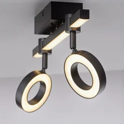 JUST LIGHT. GmbH JUST LIGHT. Taklampe LOLAsmart Bileda, 2 lyskilder, svart| Smarthus Belysning